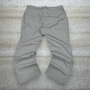 Vintage Y2K Duluth Trading Hiking Pants 36x29 Relaxed Fit Tan Polyester